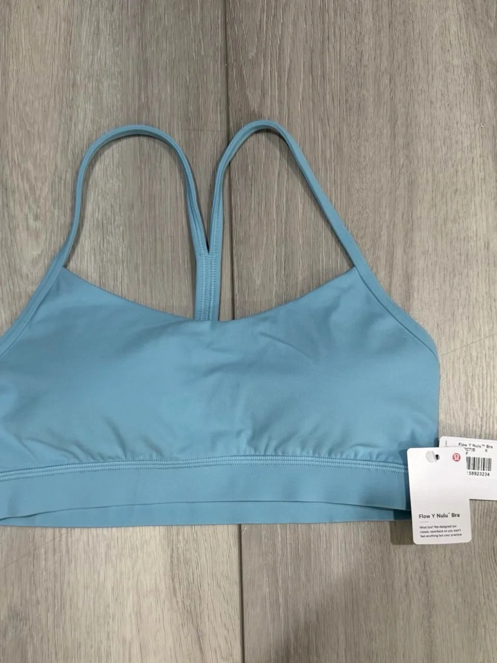 lululemon athletica Women’s Flow Y Nulu Bra in Seaform. Light Support A-C Cup.